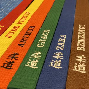 Embroidered Judo Belts